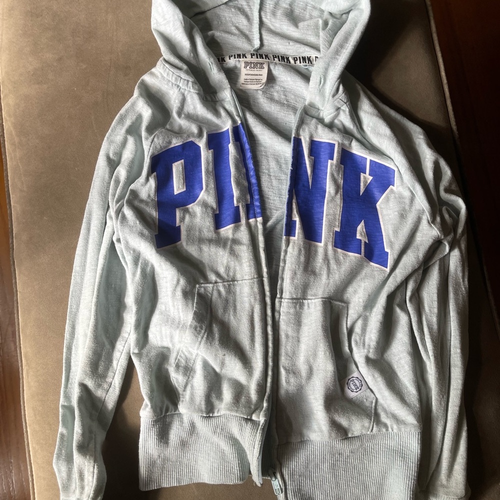 VS Pink Zip Up Sweater